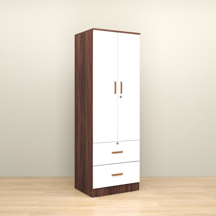 خزانة ملابس خشبية ببابين من رين – غرفة نوم مدمجة الميرة