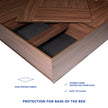 Lush Queen Bed – Modern Storage Bed with Non-Woven Base