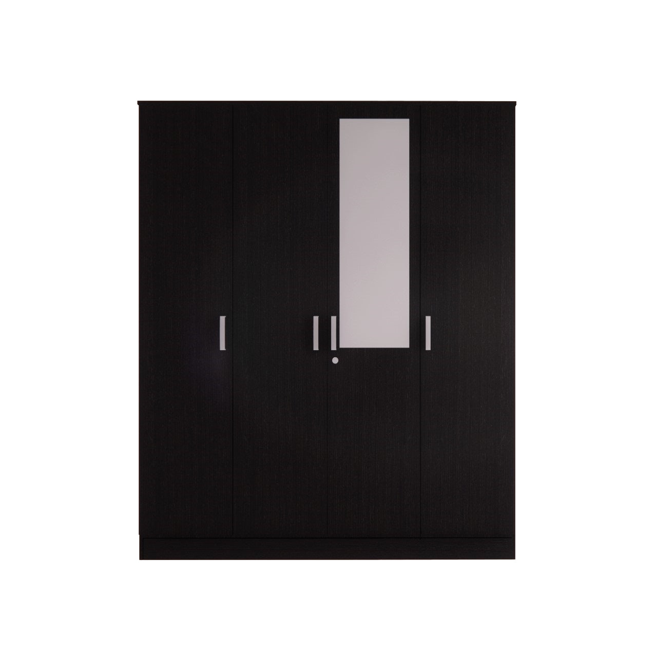 Julian 4-Door Engineered Wood Wardrobe with Mirror