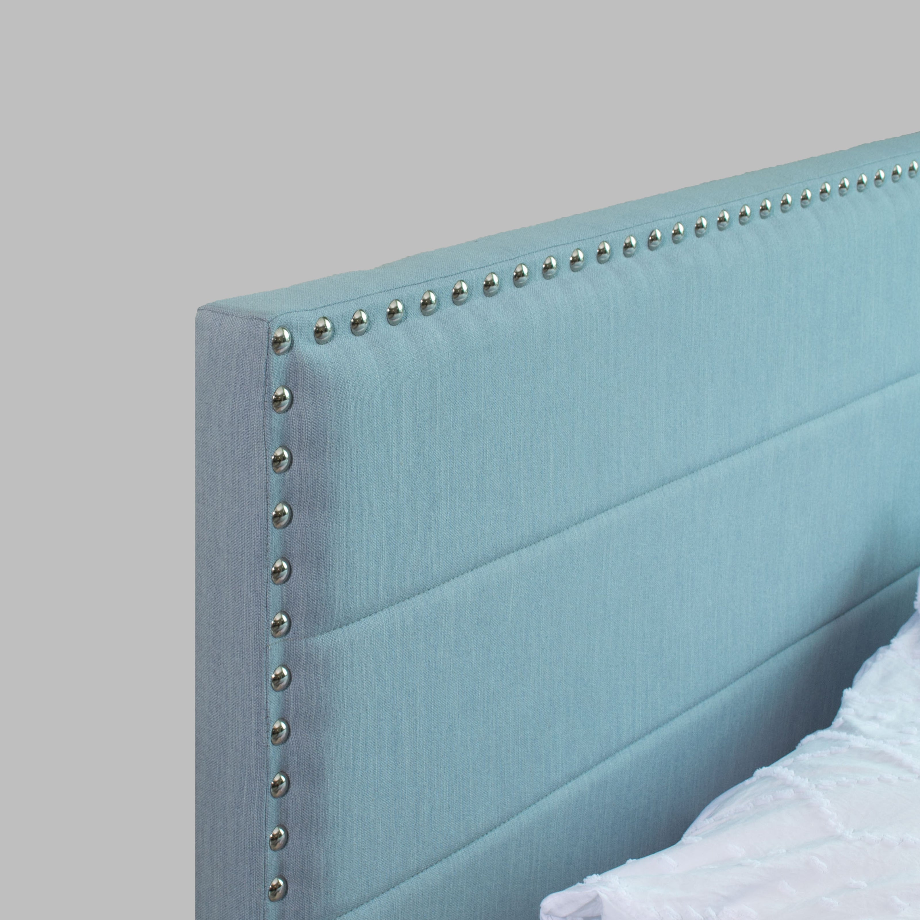 سرير سامادهي كوين - مُنجّد بالجلد الصناعي مع صندوق تخزين