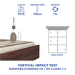 Erinnyes Queen Bed – Solid Wood Headboard with Box Storage