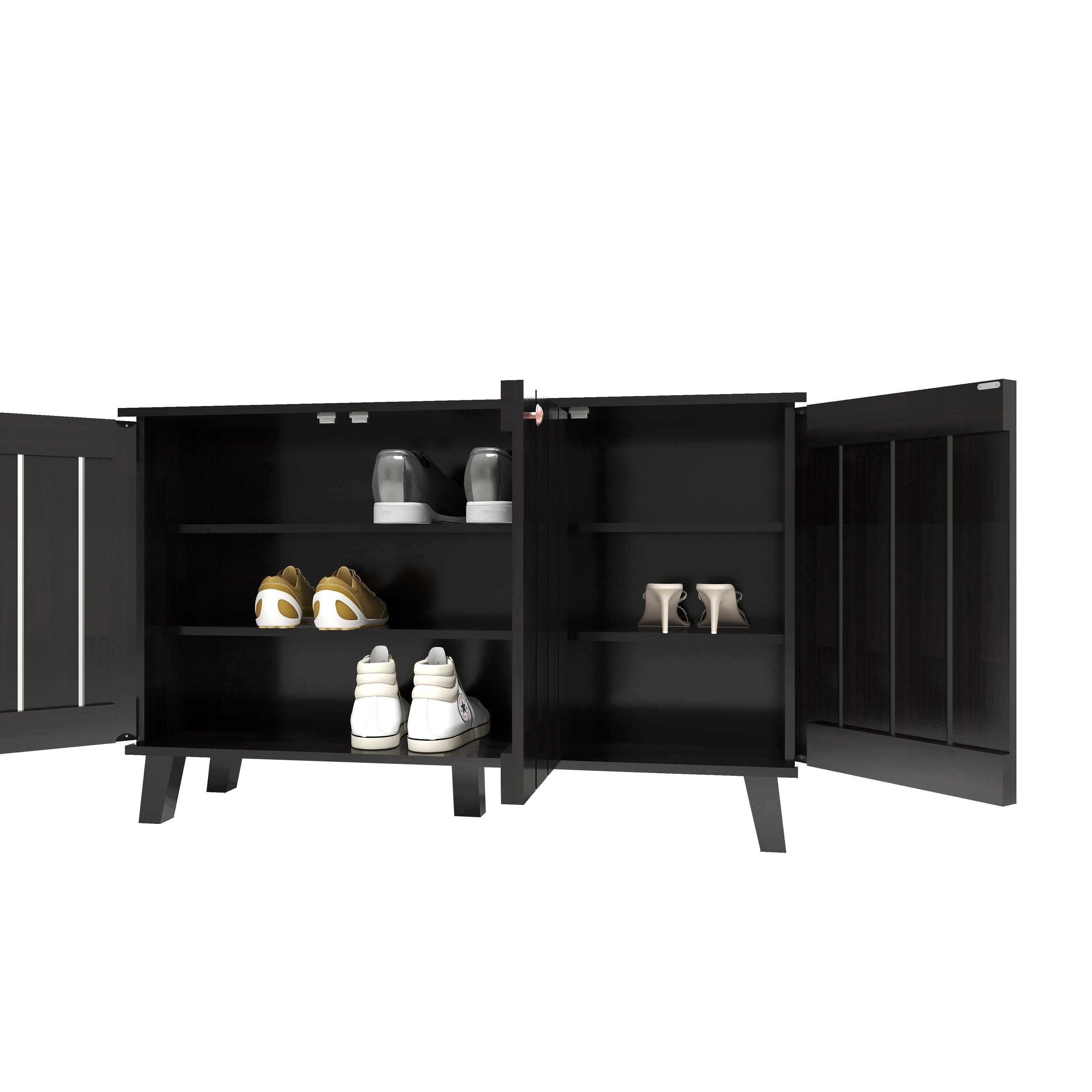 خزانة أحذية جوهاني بثلاثة أبواب بلون وينج