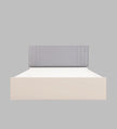 Ananda Queen Bedroom Set – Upholstered Bed & 4-Door Wardrobe (White & Silver Oak)