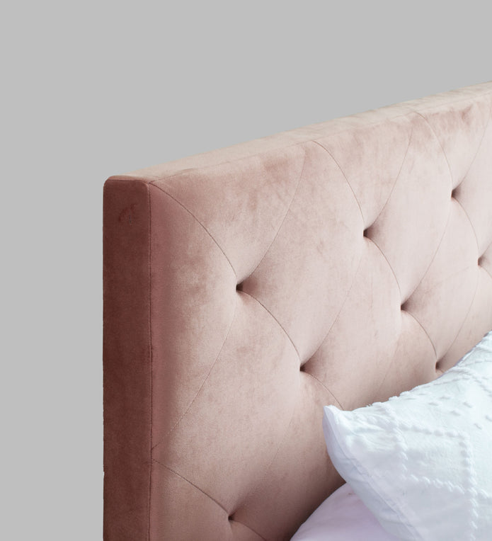 Nirodhah Queen Bed – Leatherette Upholstered with Box Storage