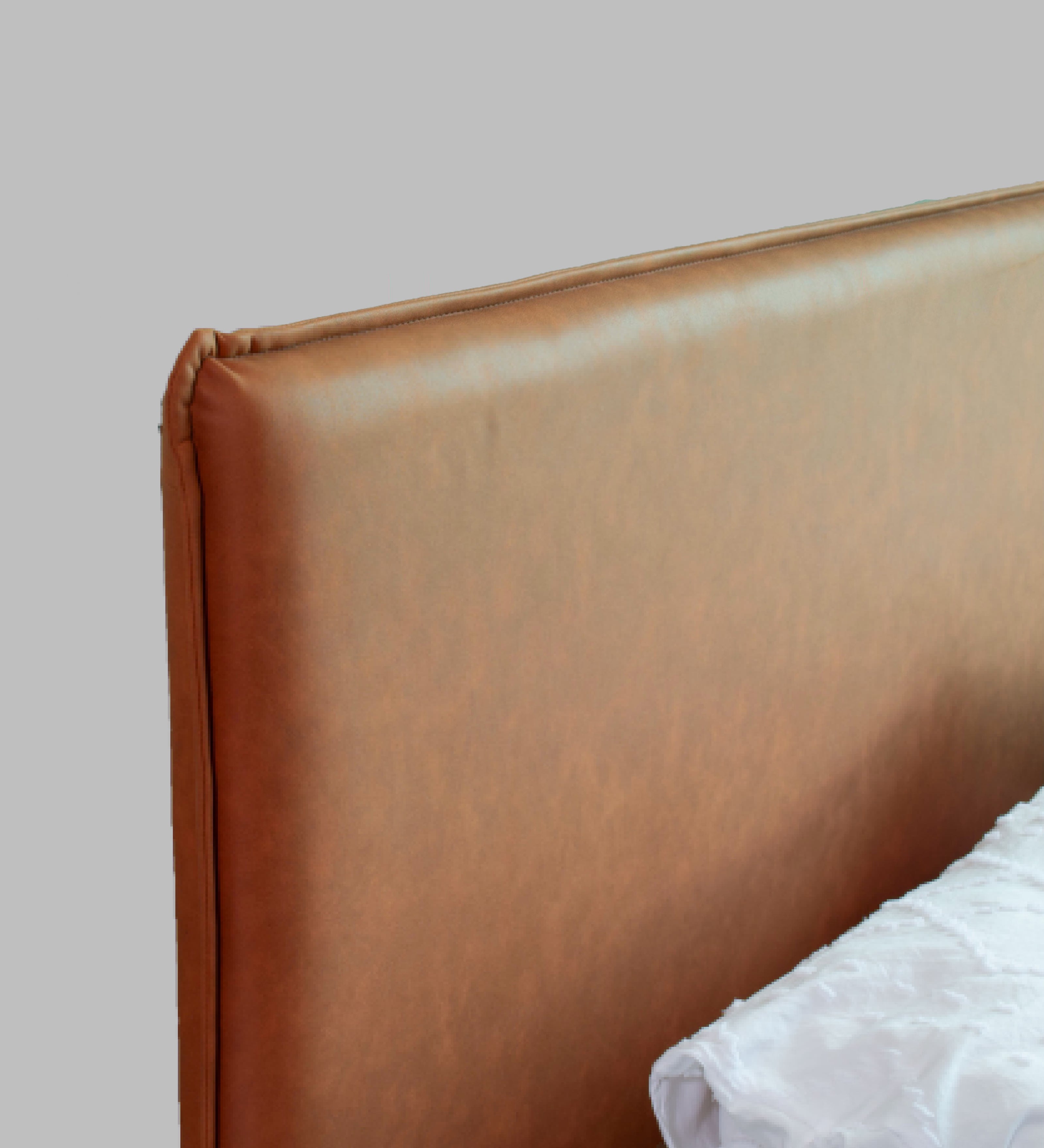 سرير ناما كوين - تنجيد جلدي صناعي مع صندوق تخزين