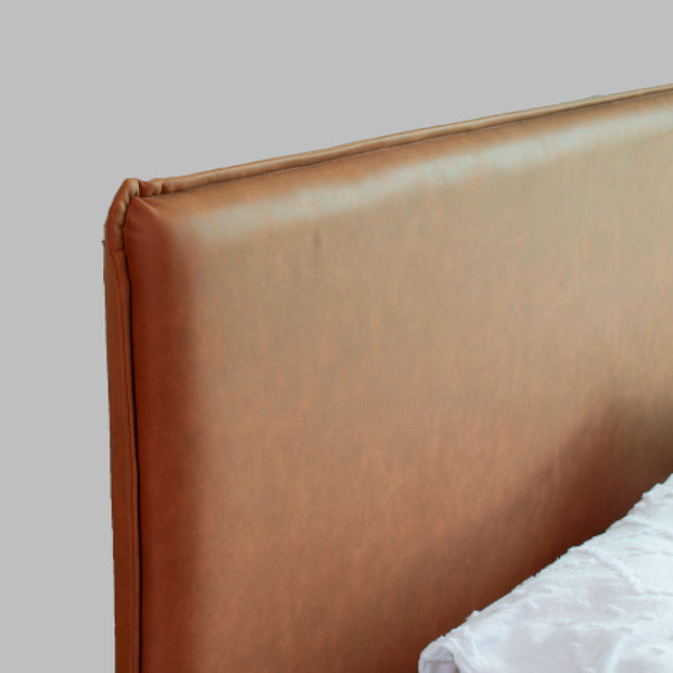 سرير ناما كوين - تنجيد جلدي صناعي مع صندوق تخزين