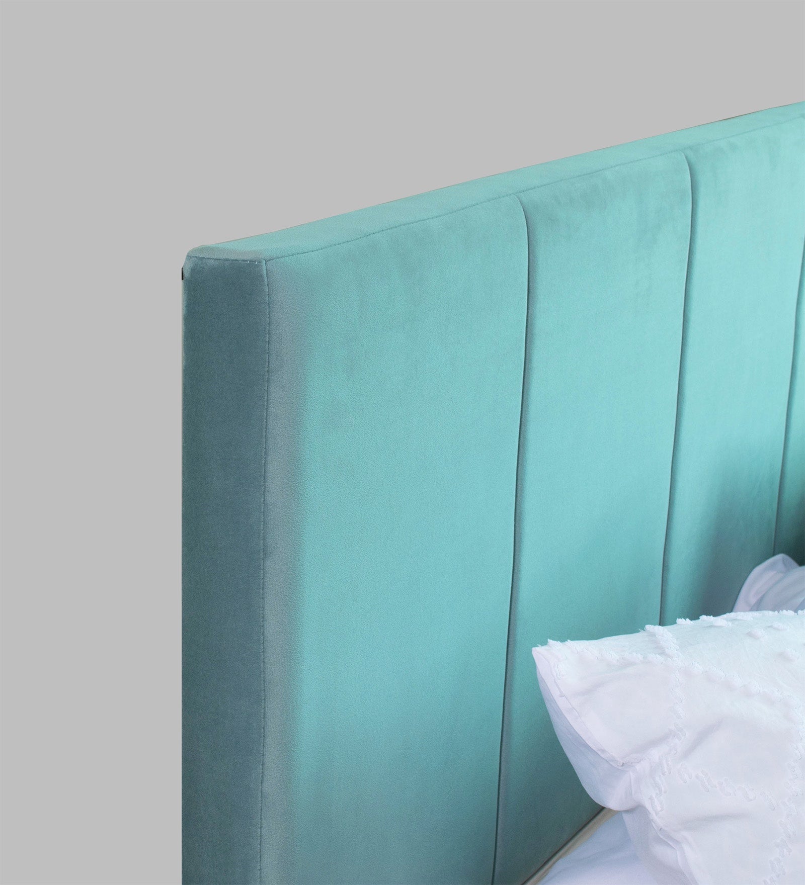 سرير يانترا كوين - مُنجّد بالجلد الصناعي مع صندوق تخزين