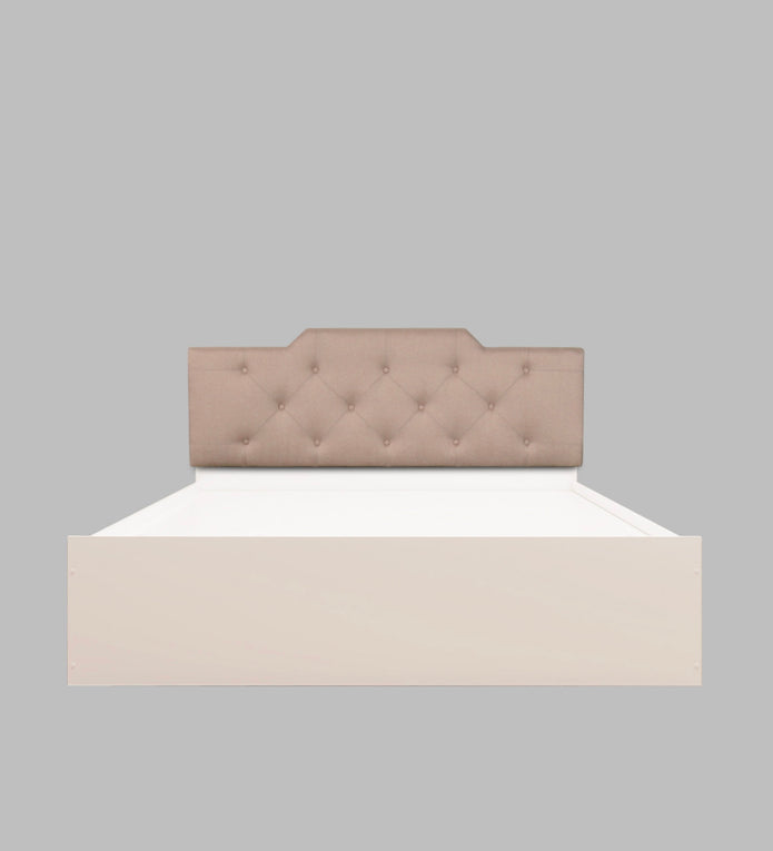 سرير براجنا كوين - مُنجّد بالجلد الصناعي مع صندوق تخزين