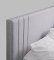 Ananda Queen Bedroom Set – Upholstered Bed & 4-Door Wardrobe (White & Silver Oak)