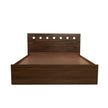 Erinnyes Queen Bed – Solid Wood Headboard with Box Storage