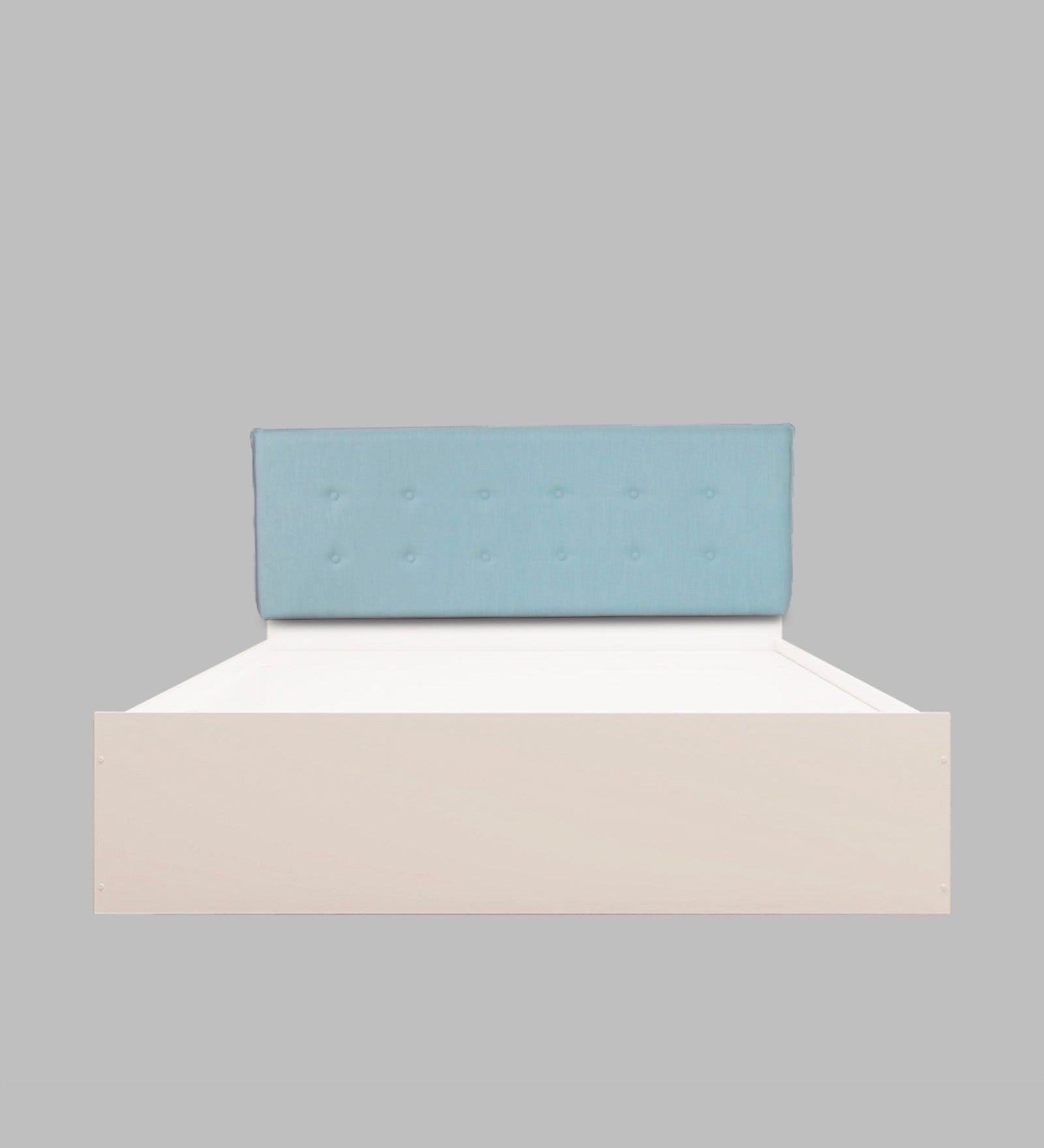 سرير فيراباد كوين - سرير منجد من الجلد الصناعي مع صندوق تخزين