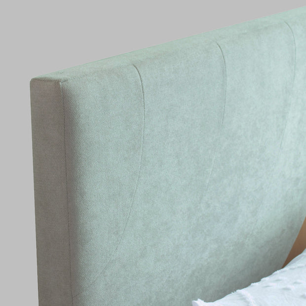 سرير أشتانجا كوين - تنجيد جلدي صناعي مع صندوق تخزين