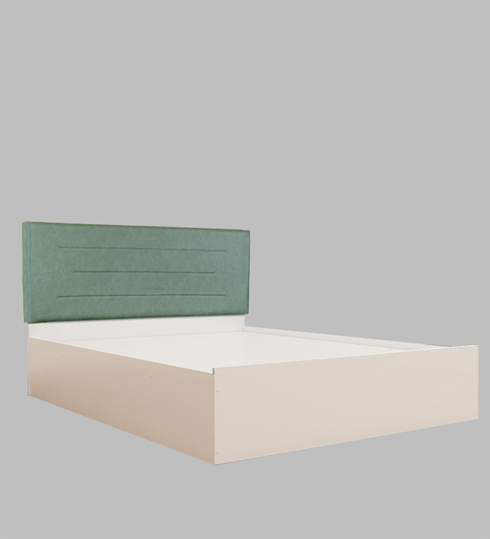 Ahimsa Queen Bed – Leatherette Upholstered with Box Storage