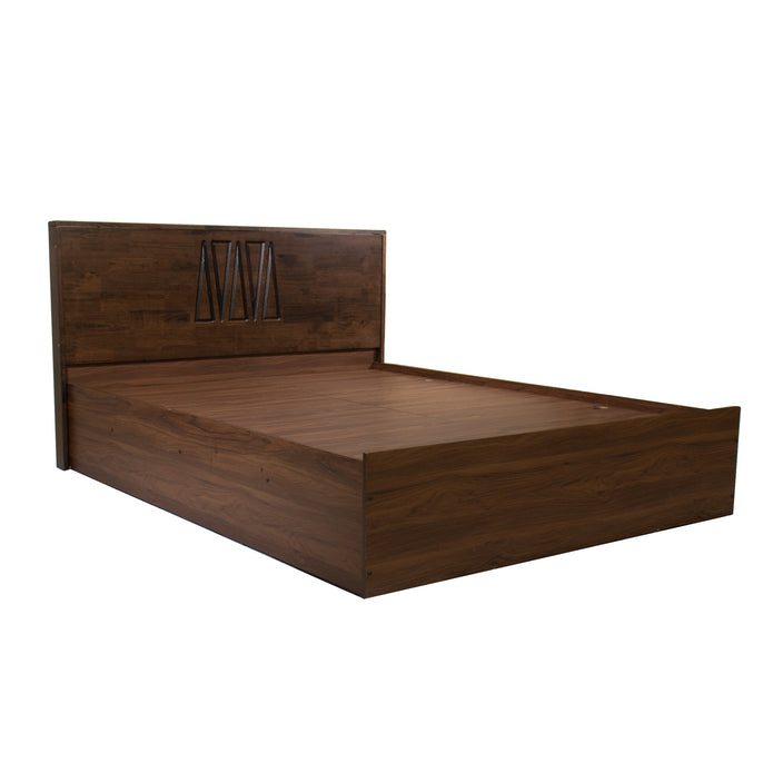 Graces Queen Bed – Solid Wood Headboard with Box Storage