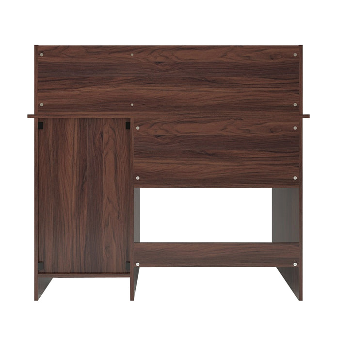 طاولة دراسة من خشب شامون الهندسي مع الروطان