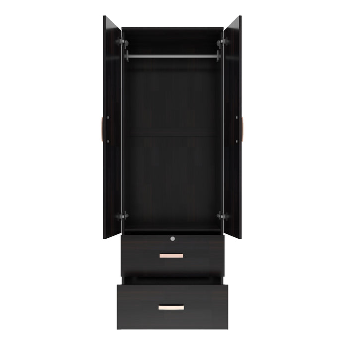 خزانة ملابس خشبية ببابين من رين – غرفة نوم مدمجة الميرة