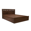 Erinnyes Queen Bed – Solid Wood Headboard with Box Storage