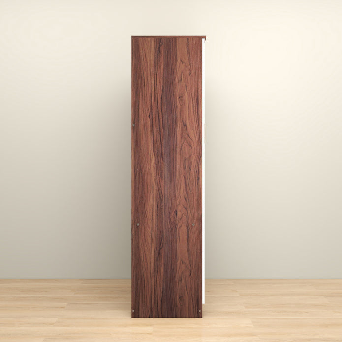 خزانة ملابس رين بثلاثة أبواب مصنوعة من الخشب الهندسي - غرفة نوم واسعة مع أرفف