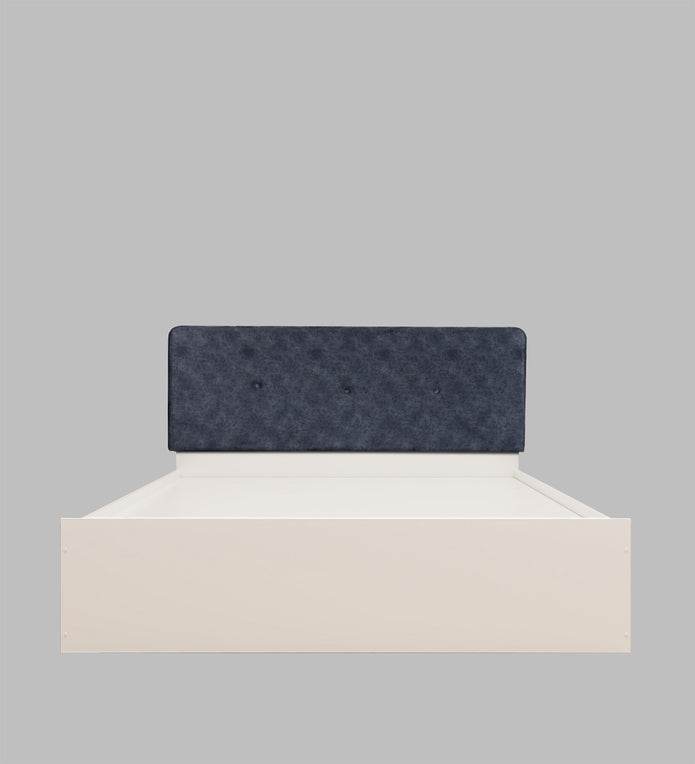 سرير جابا كوين - سرير منجد من الجلد الصناعي مع صندوق تخزين