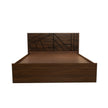 Hera Queen Bed – Solid Wood Headboard with Box Storage