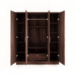 Julian 4-Door Engineered Wood Wardrobe with Mirror