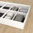 Lush Deluxe Queen Bed White Base With Box Storage (Non-Woveen)