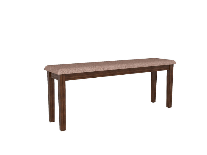 طقم طعام هيوستن من الخشب الصلب بستة مقاعد مع مقعد