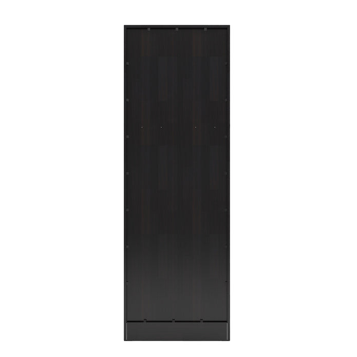 Ren Wooden 2-Door Wardrobe with Rattan Shutters – DF2H