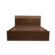 Eurotas Queen Bed – Solid Wood Rattan Headboard with Box Storage