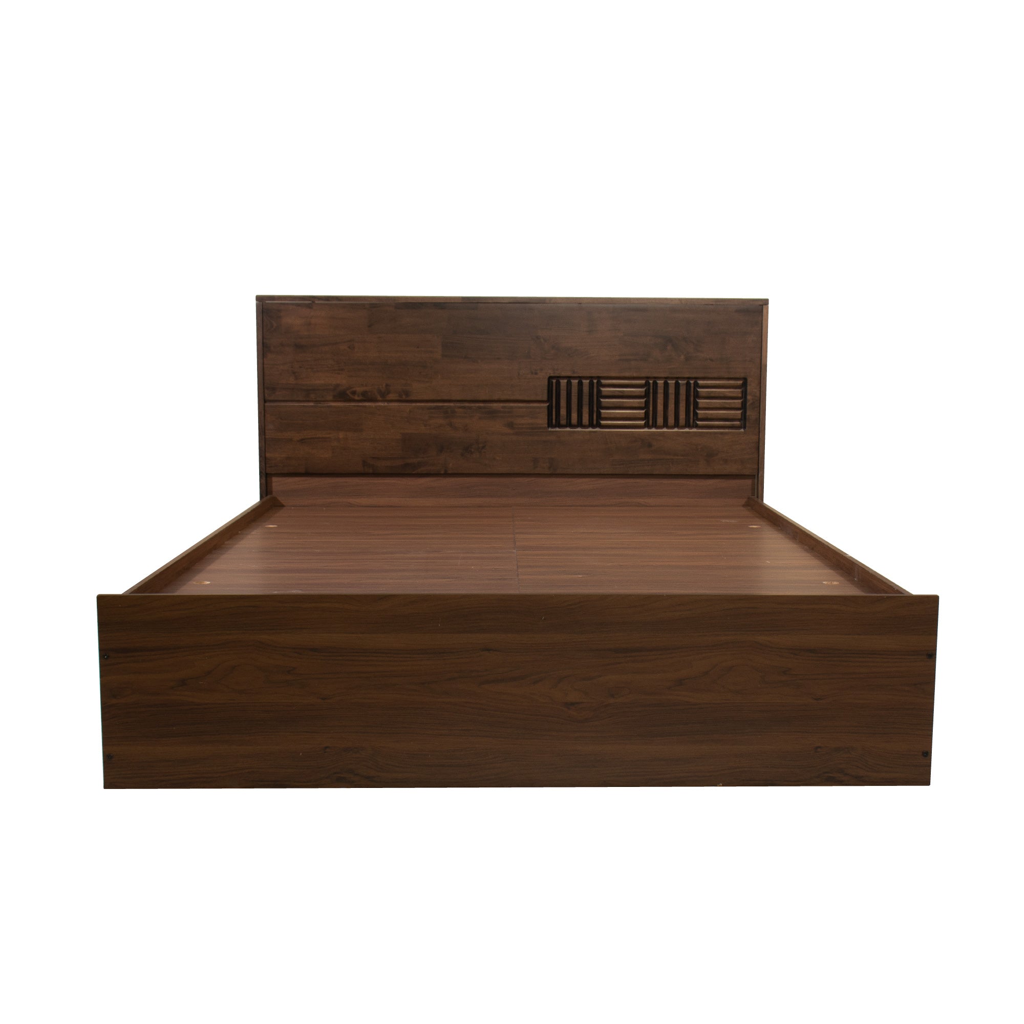 Aglaea Solidwood Headbord Queen Bed With Box Storage Non-Woveen