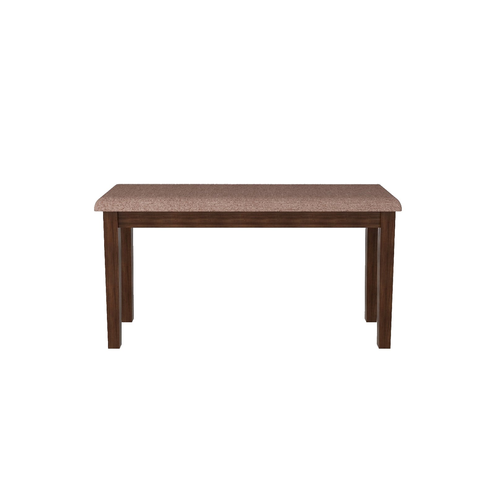 طقم طعام هيوستن من الخشب الصلب بأربعة مقاعد مع مقعد