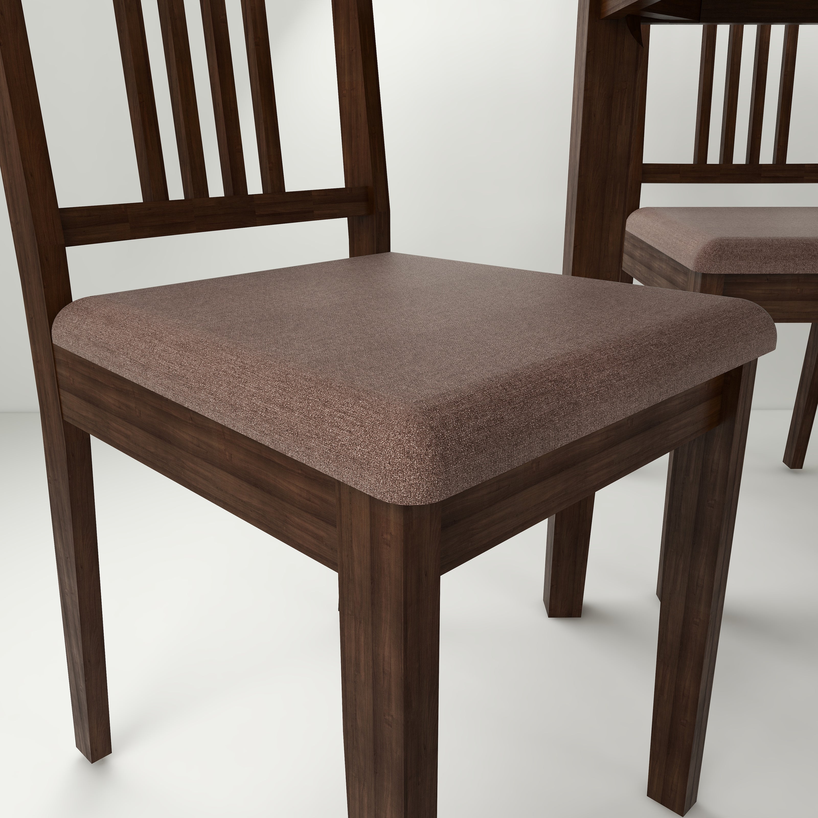 Houston 6-Seater Solid Wood Dining Table Set with Chairs