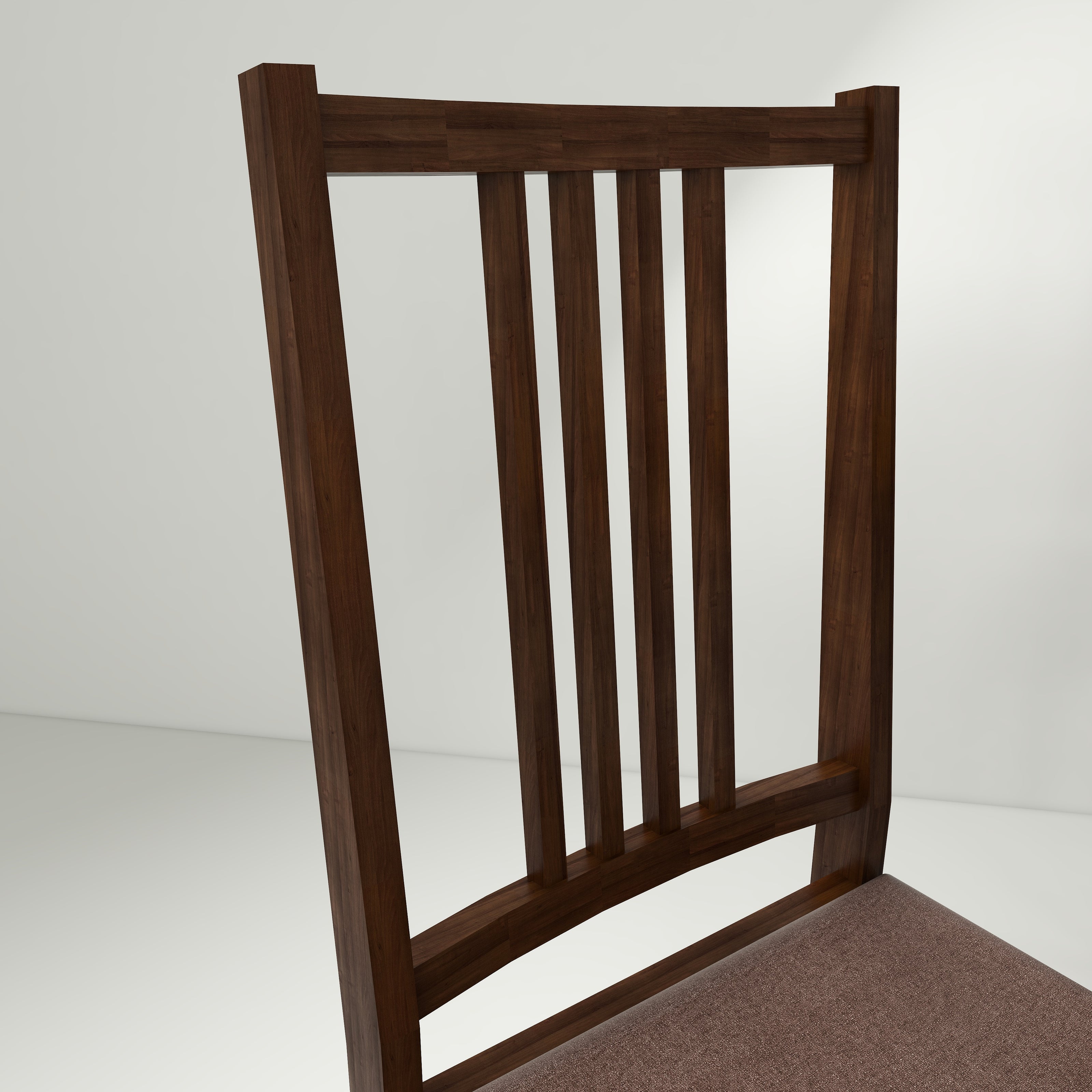 طقم طاولة طعام من الخشب الصلب من هيوستن، 4 مقاعد، مع كراسي