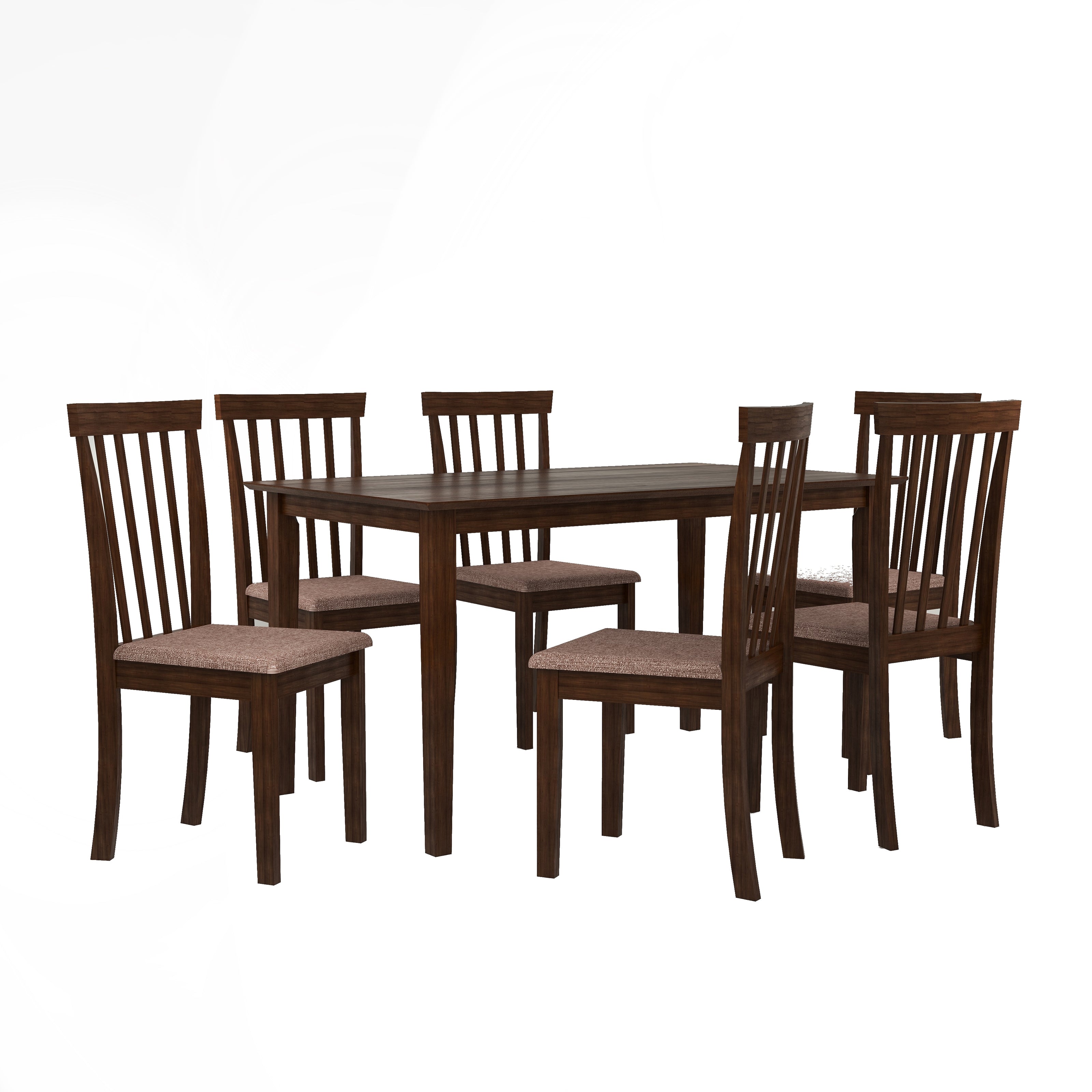 Monterey 6-Seater Solid Wood Dining Table Set with Chairs