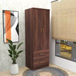 Ren 2-Door Wooden Wardrobe with Compact Storage – DF2H
