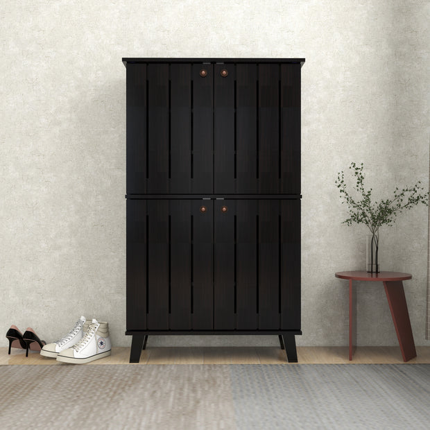 خزانة أحذية جوهاني بأربعة أبواب بلون وينج