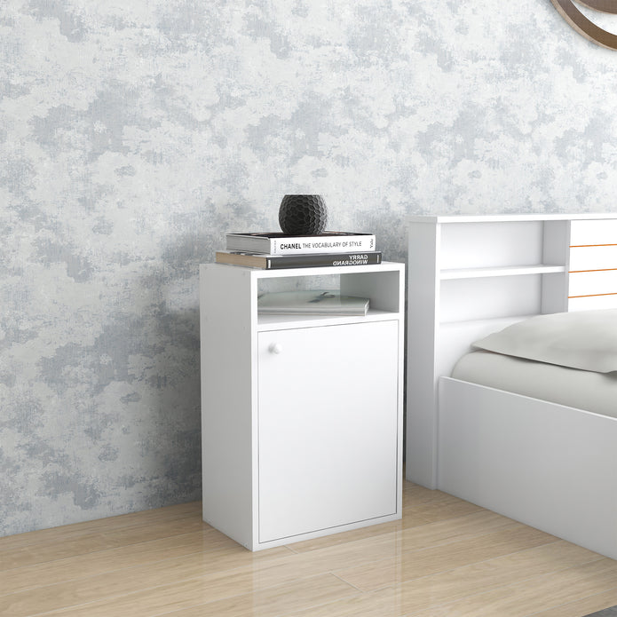 Emi Bedside Table – Wooden Nightstand with Drawer Storage