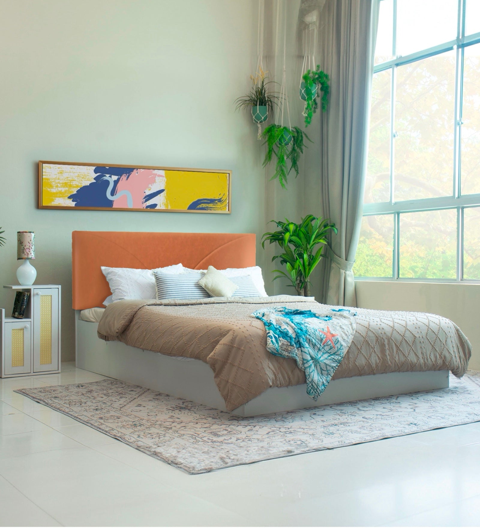 Tada Queen Bed – Box Storage & Premium Leatherette Upholstery | DF2H