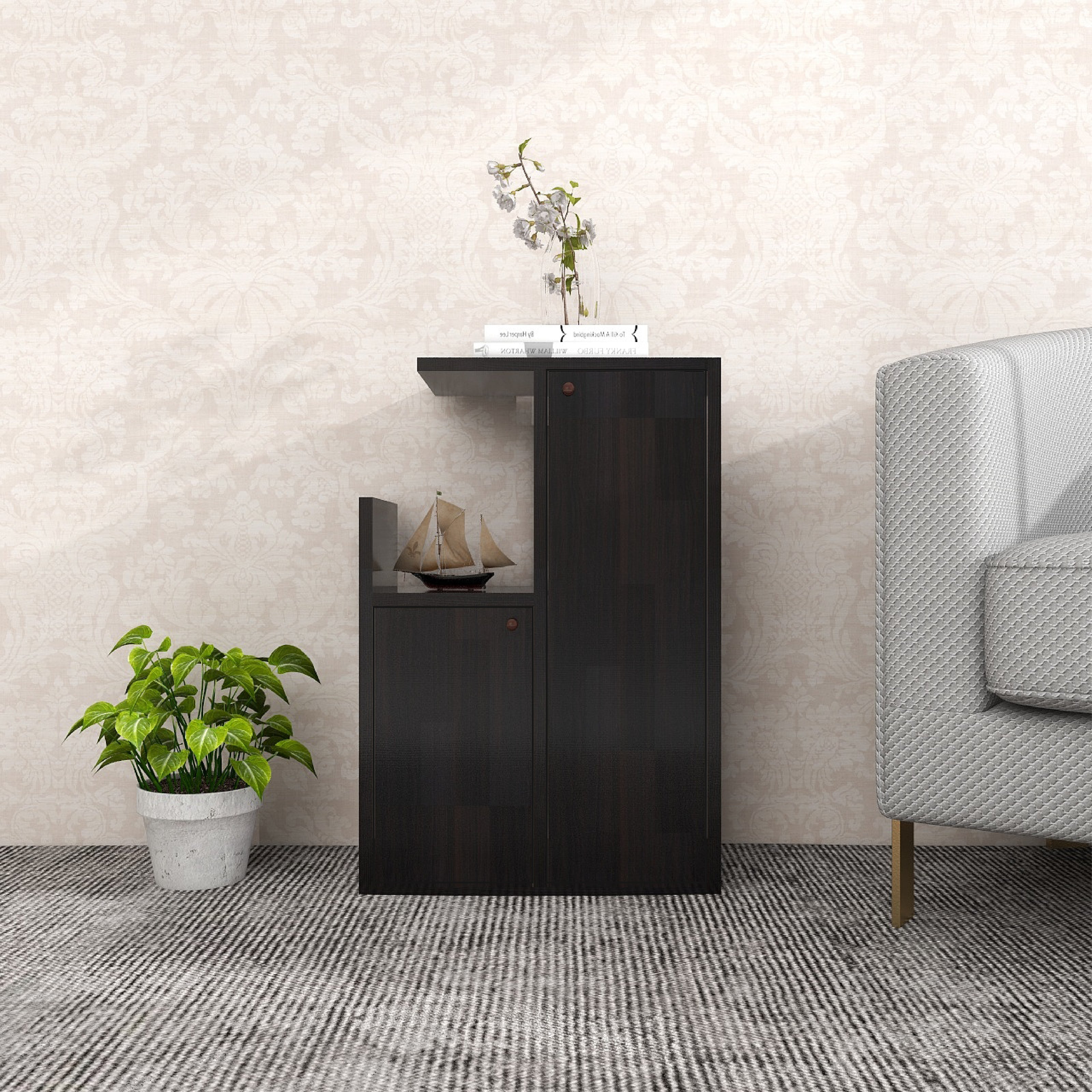 Hana Bedside Table – Wooden Nightstand with Drawer Storage