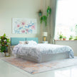 Lush Deluxe Queen Bed White Base With Box Storage (Non-Woveen)