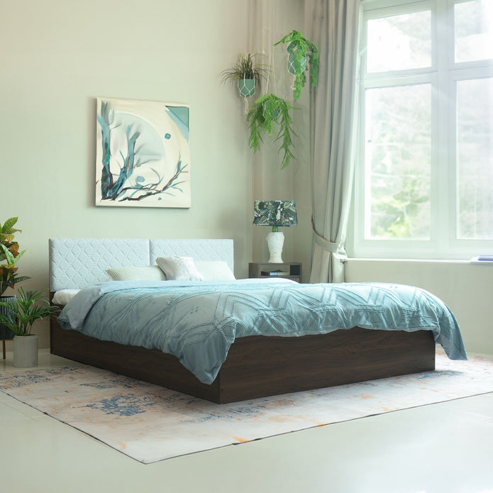 Lush Deluxe Queen Bed – Modern Storage Bed with Non-Woven Base