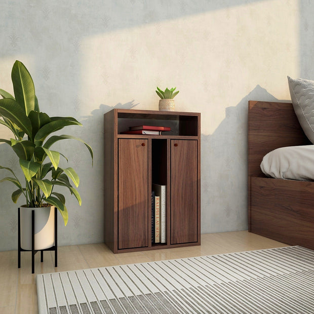 Ren Bedside Table with Storage Drawer – Compact Wooden Nightstand by DF2H
