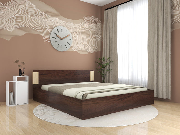 Nikki Queen Bed with Box Storage and Non-Woven Base – DF2H