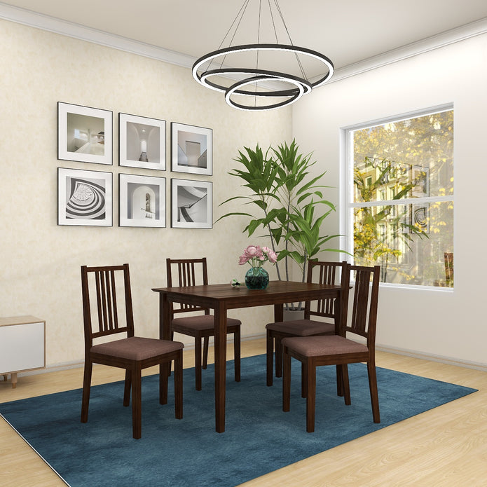 Houston 4-Seater Solid Wood Dining Table Set with Chairs – DF2H