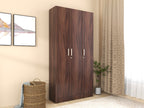 Kenzou 3-Door Engineered Wood Wardrobe – Modern Bedroom Storage Almirah by DF2H