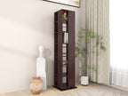 Shimada Rotatable Wooden Bookshelf in Columbia Walnut Finish – DF2H