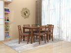 Seattle Starter 6 Seater Solid Wood Dining Set