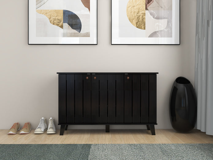 خزانة أحذية جوهاني بثلاثة أبواب بلون وينج