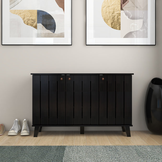 خزانة أحذية جوهاني بثلاثة أبواب بلون وينج