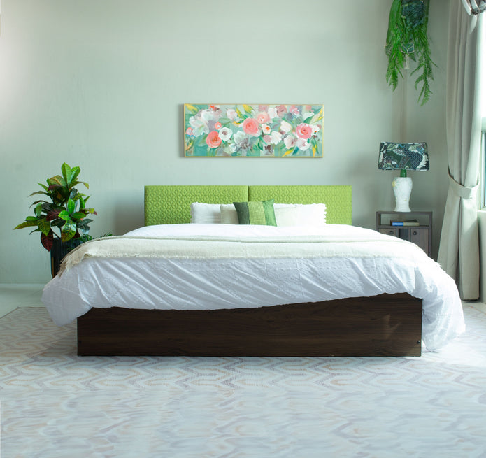 Lush Deluxe Queen Bed – Modern Storage Bed with Non-Woven Base